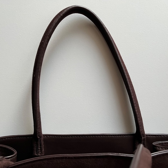 SHOPPER, Vegan Suede, Dark brown - Picture 6 of 8